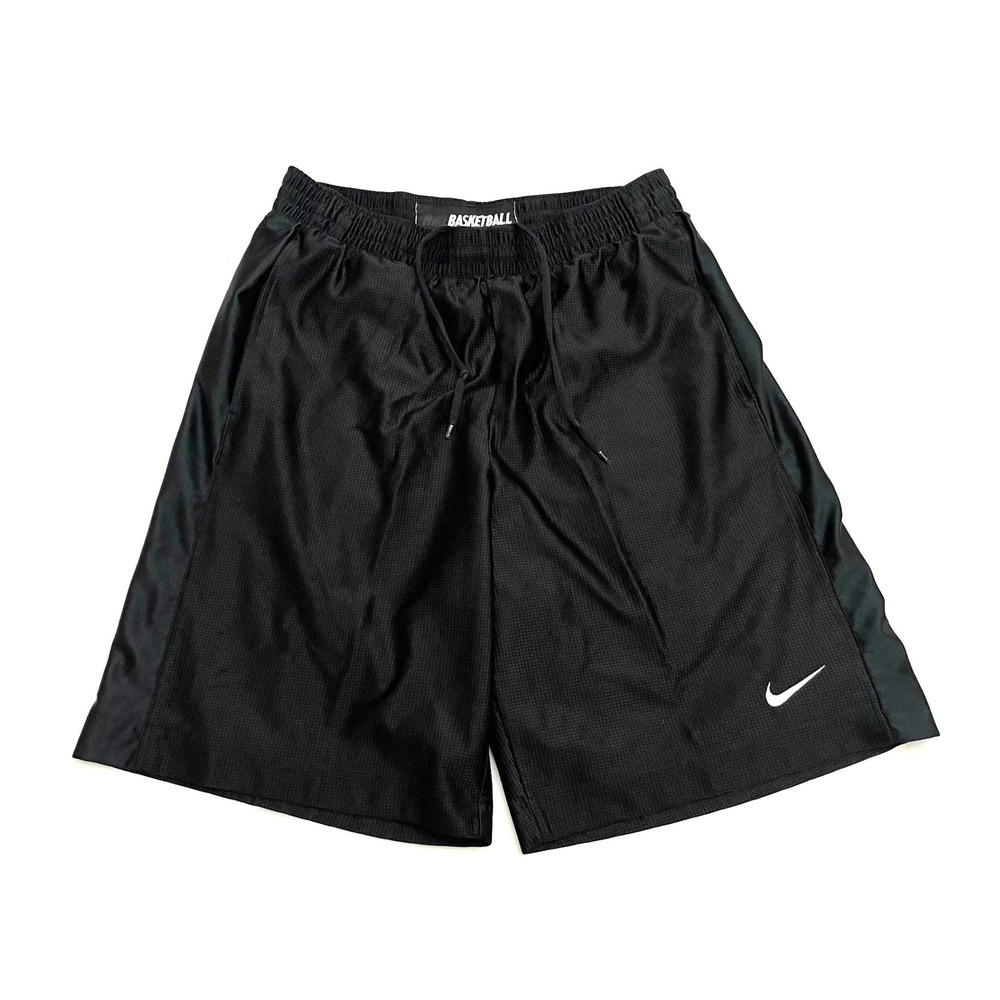 Vintage Y2K Nike Basketball Dazzle Shorts Mens Medium Black Athletic Textured